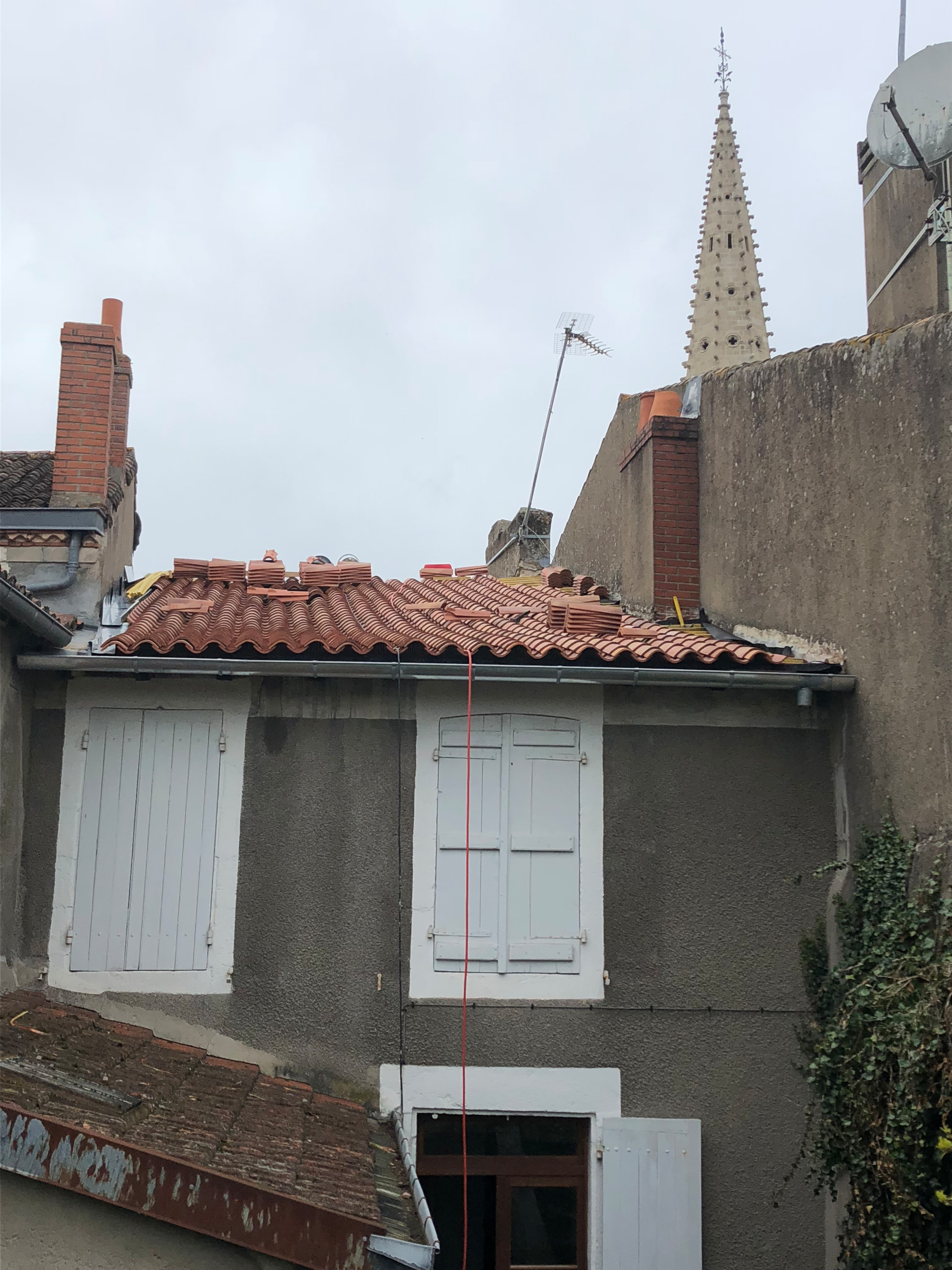 Rénovation d'une toiture de maison