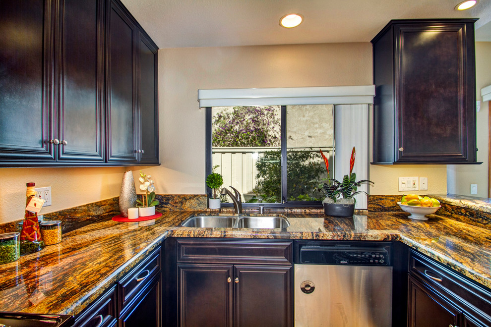 Dark Cabinetry Kitchen - Traditional - Kitchen - San Diego - by Miramar