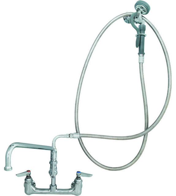 T S Brass B 0175 Pre Rinse Faucet Transitional Utility Sink