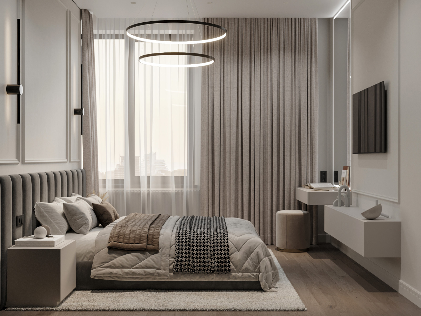 Современная квартира в Москве 78 м²