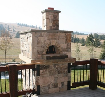 Deck - mid-sized rustic balcony deck idea