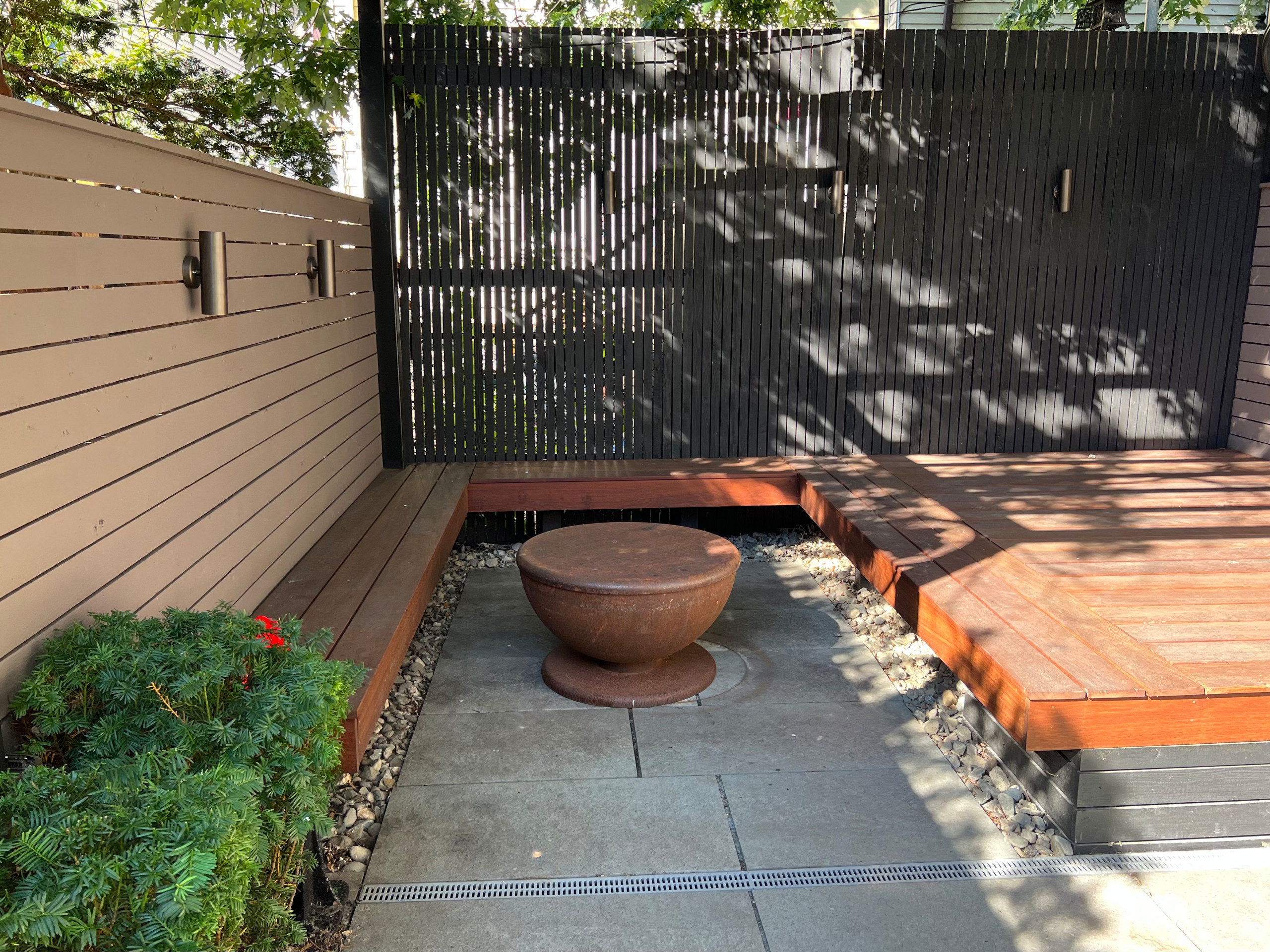 Shady Garden Deck and Pergola Renovation