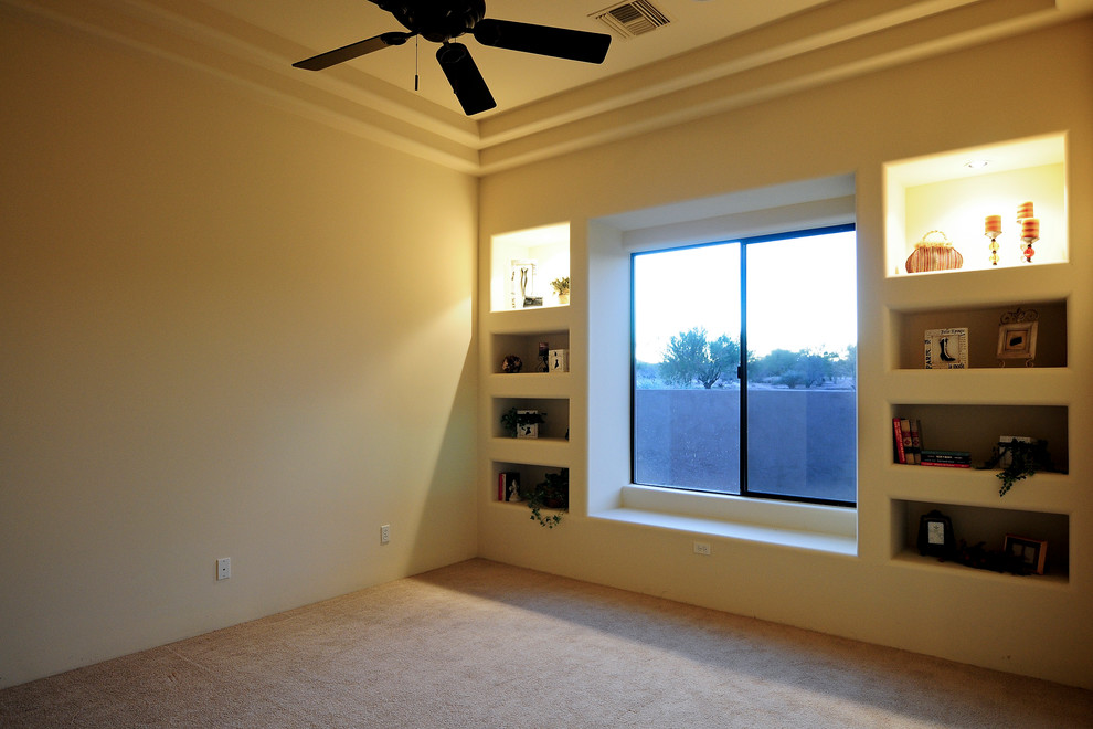 Photo of a large traditional kids' bedroom in Phoenix with beige walls and carpet.