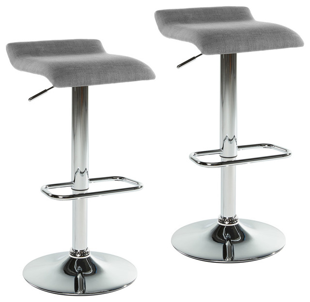 Backless Stools Set Of 2 Gray