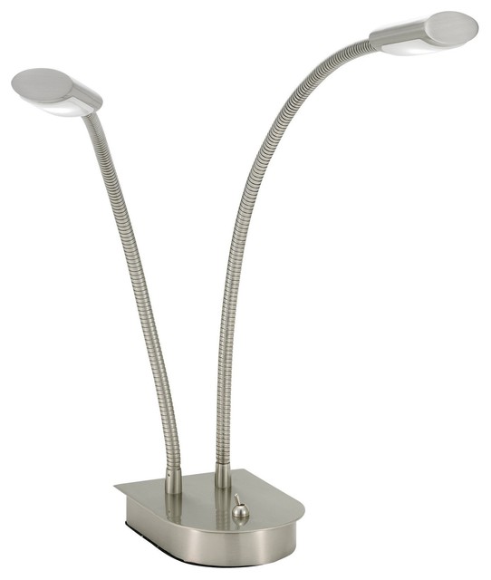 double gooseneck table lamp