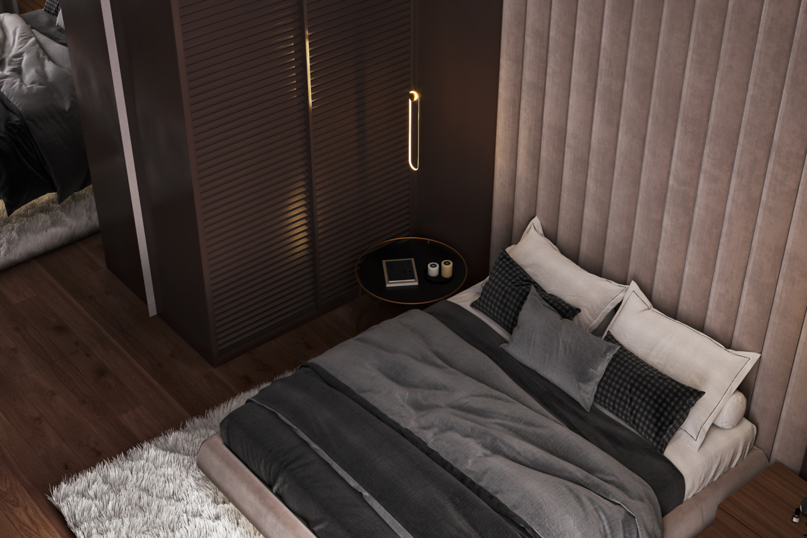 Шоколадно-кофейная квартира для семьи с ребенком в ЖК 1147