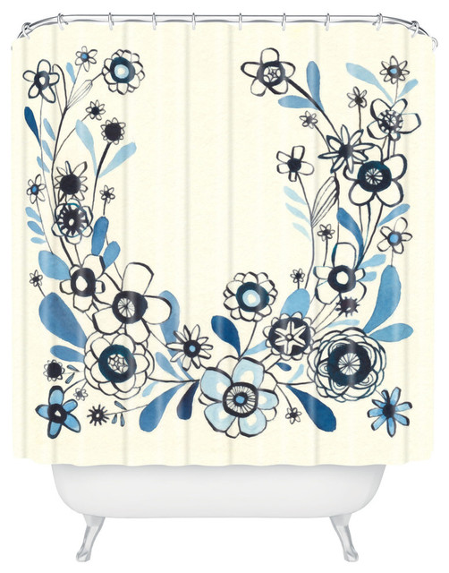 Deny Designs Cori Dantini Modern Delft Fl Shower Curtain Deny Designs Cori Dantini Modern Delft Fl Shower Curtain