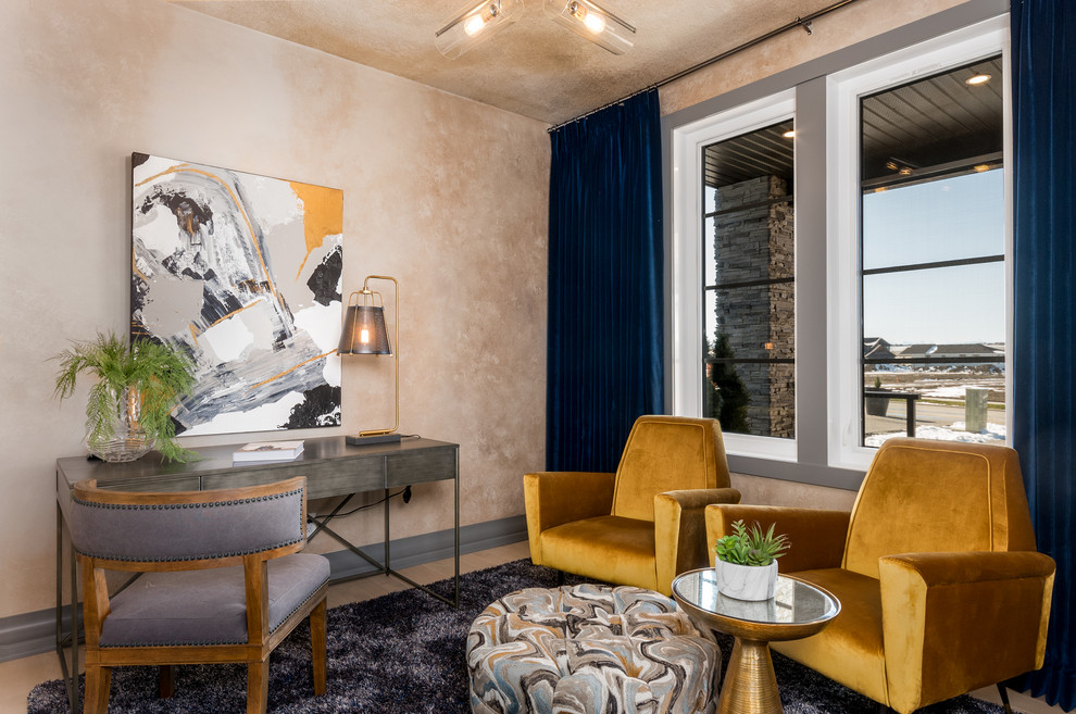 Inspiration for a transitional home design remodel in Calgary