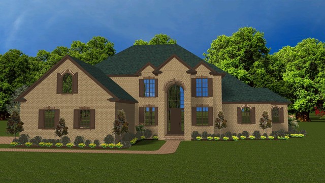 Transitional Design transitional-exterior-elevation