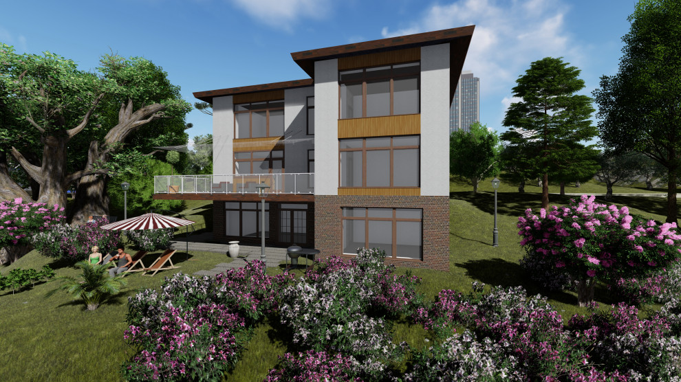 3-х этажный дом на берегу моря в Сочи