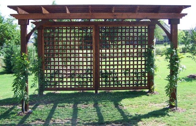 Freestanding Lattice Pergola - dallas - by Texas Best Fence