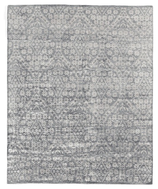 Exquisite Rugs, Antique Weave Bamboo, Gray, 6'x9'