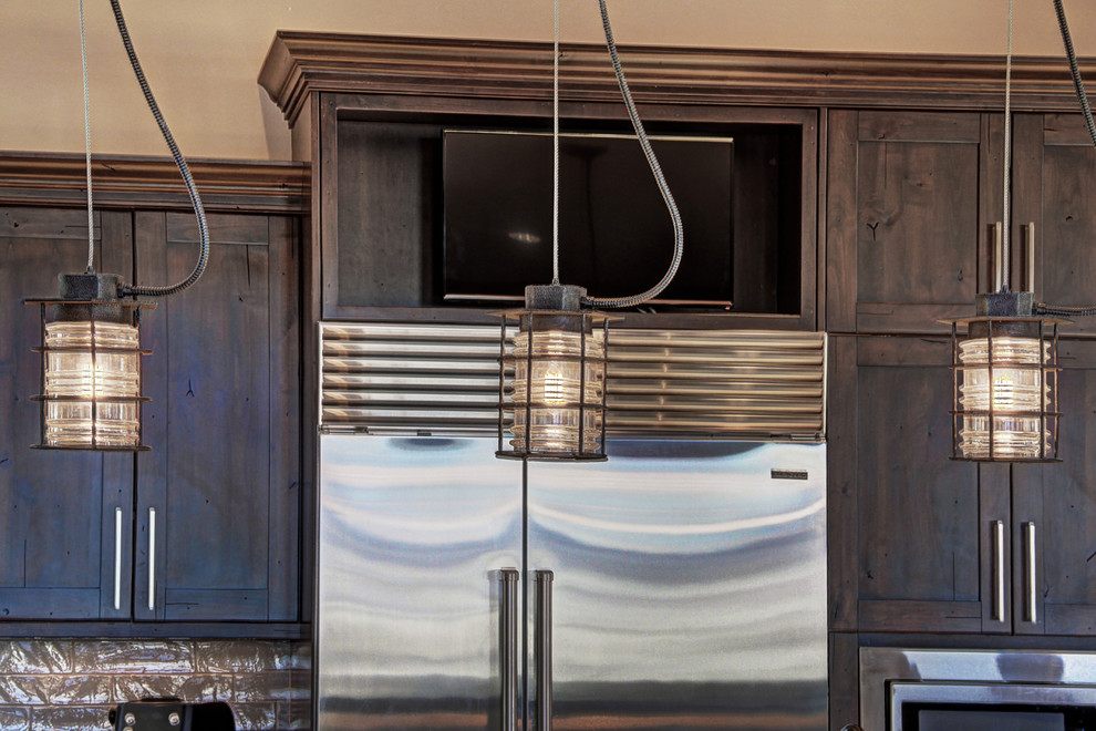 Transitional kitchen photo in Denver