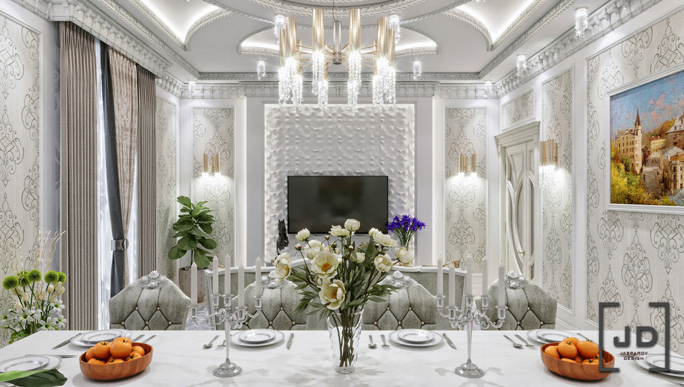 Дизайн гостиной в элитной квартире.