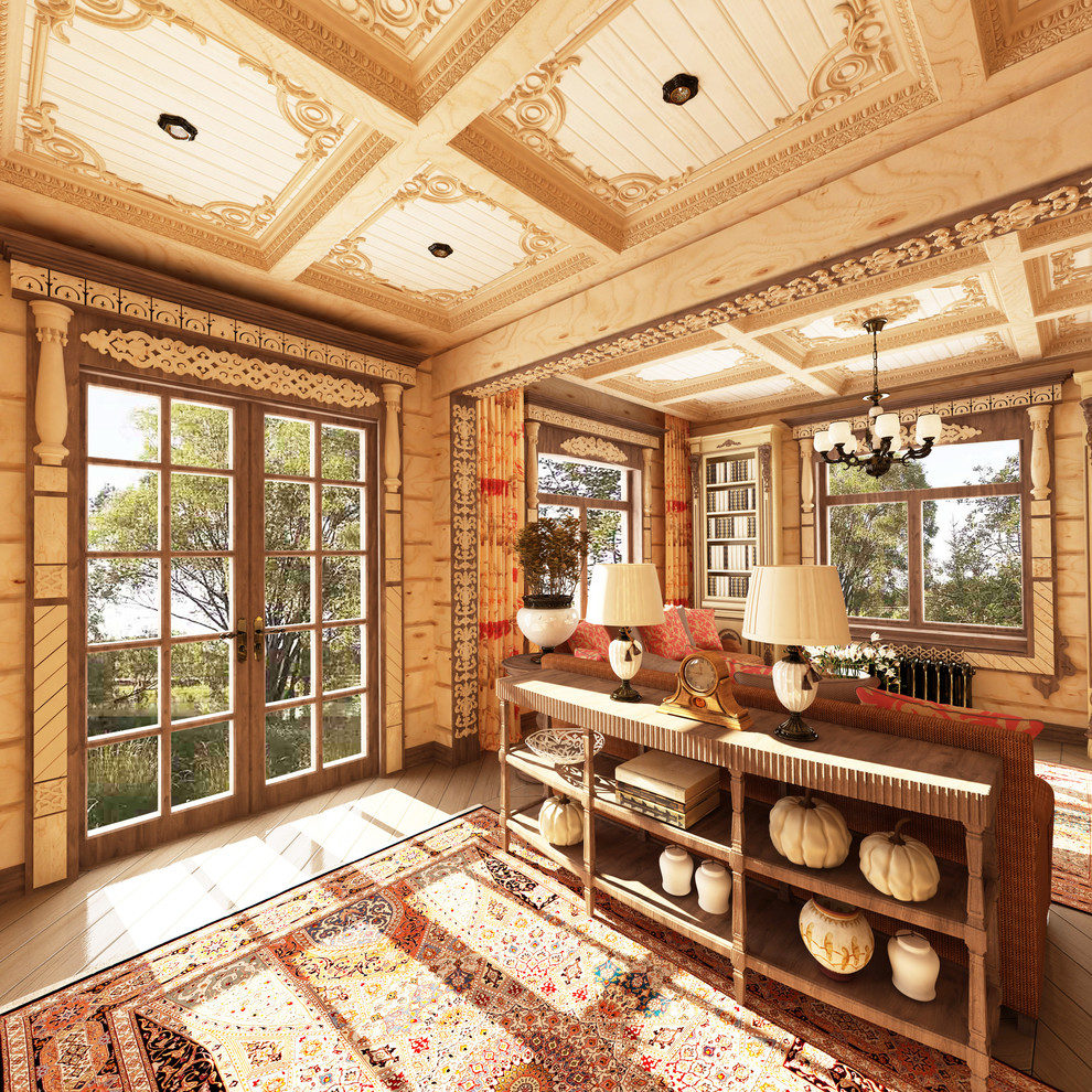 Интерьер загородного дома в стиле русско-европейское кантри