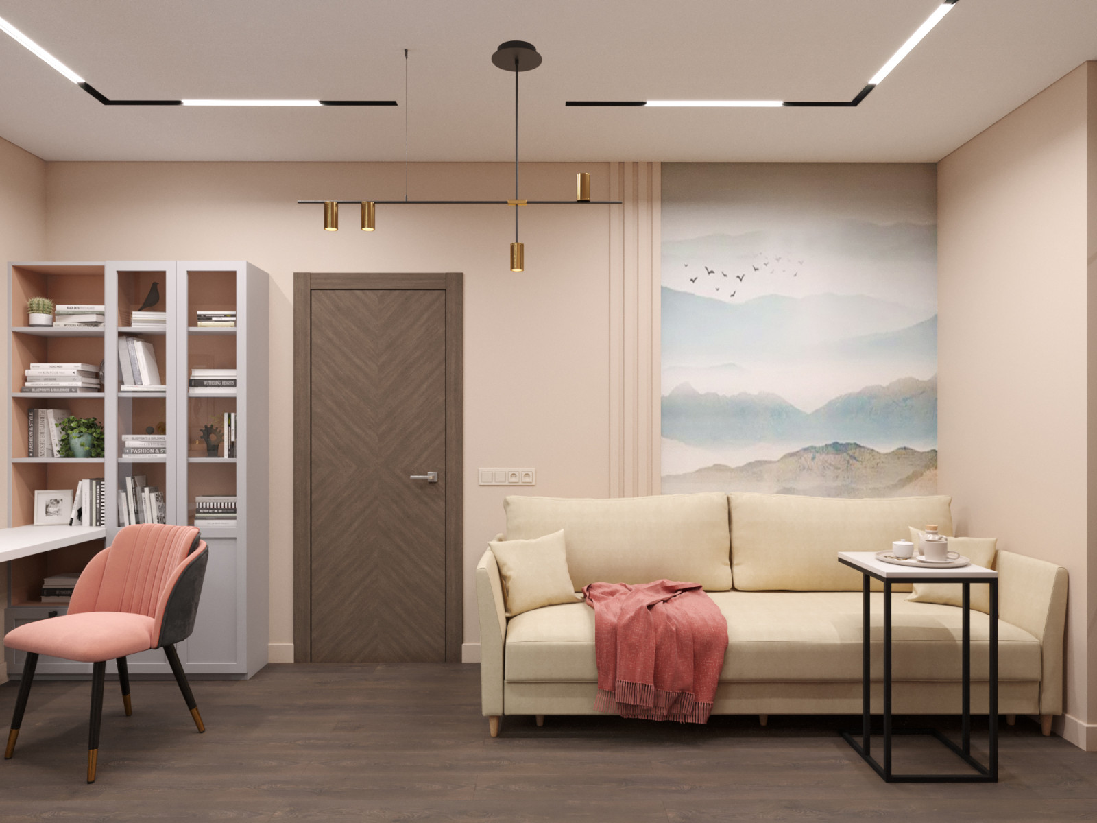 Визуализация гостиной