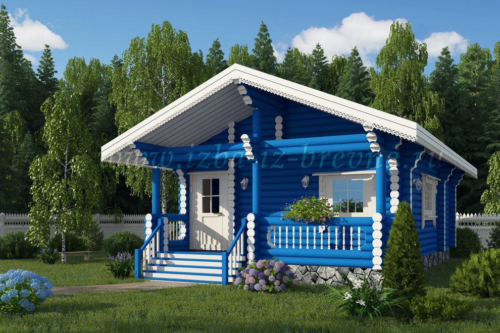 Проекты бань из оцилиндрованного бревна