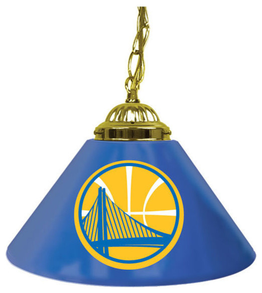 Golden State Warriors NBA Single Shade Bar Lamp - 14 inch