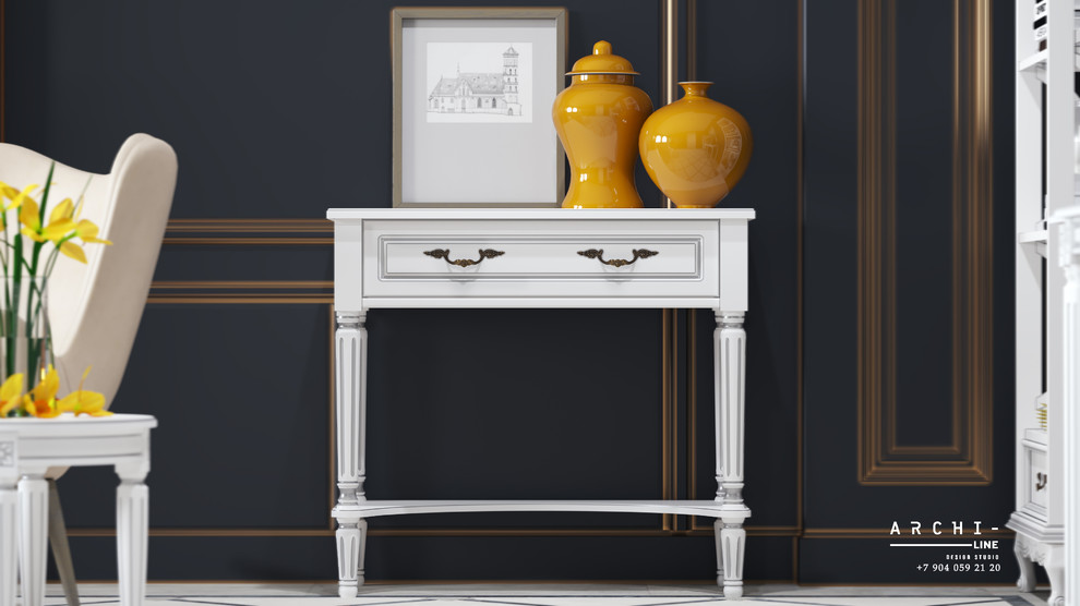 Гостиная в темных тонах