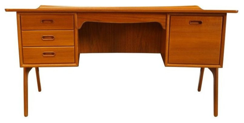Danish Teak Desk by Svend A. Madsen - $3,800 Est. Retail - $2,845 on Chairish.co