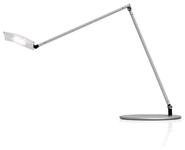 Mosso Pro Desk Lamp With Desk Clamp, Silver Modern Desk Lamps by