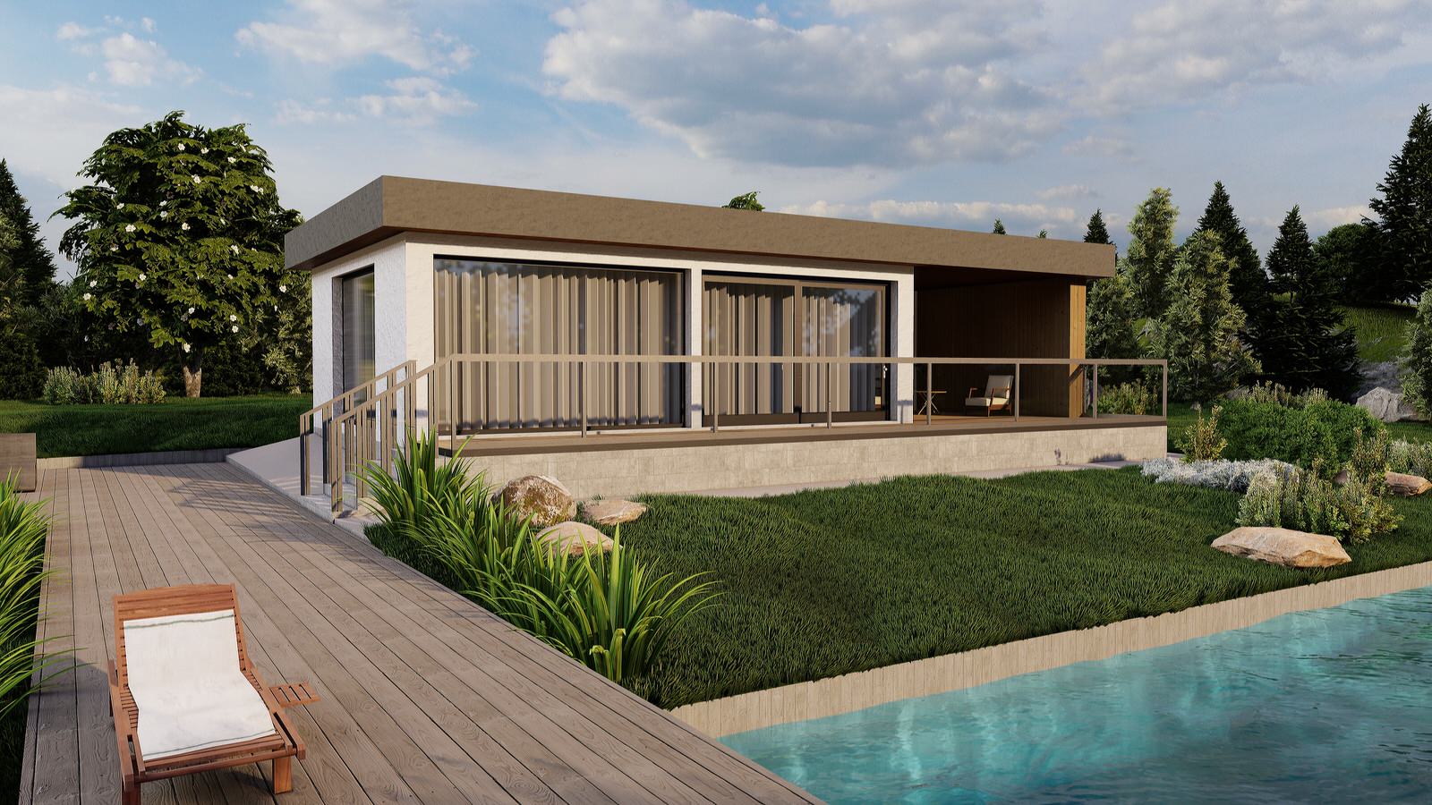 Летний одноэтажный дом