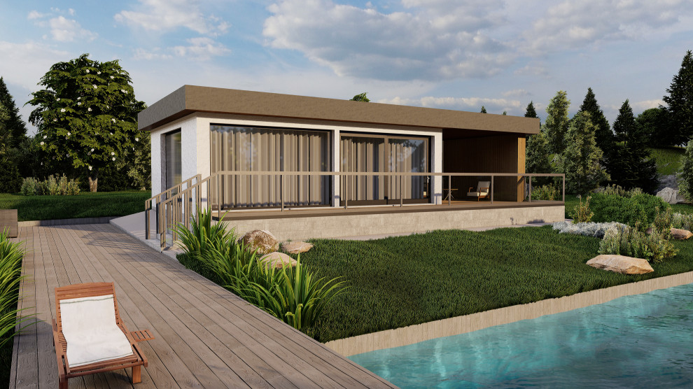 Летний одноэтажный дом