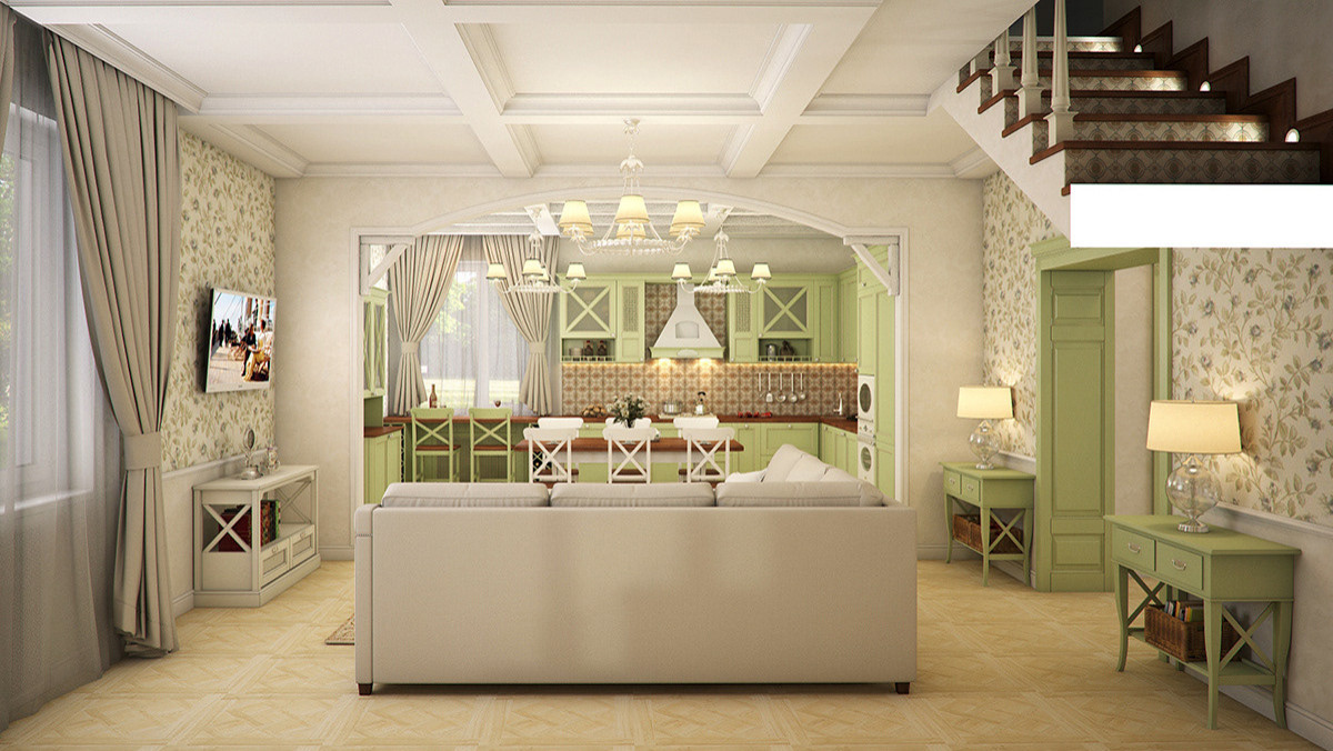 Дизайн проект дома в стиле "Прованс"