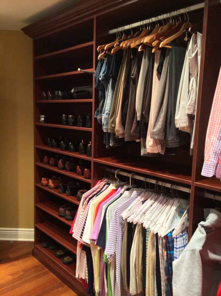 This is an example of a walk-in wardrobe in New York.