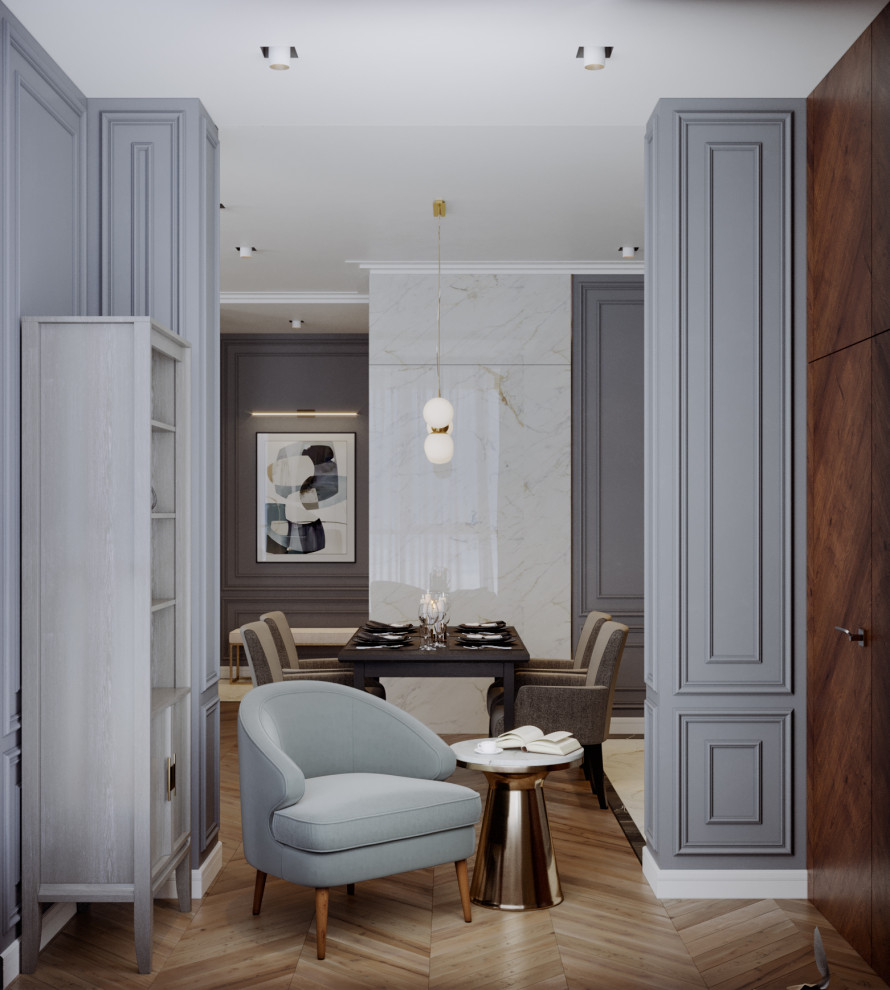 Дизайн интерьера Двухкомнатной квартиры. ЖК "5 Звезд" Санкт-Петербург