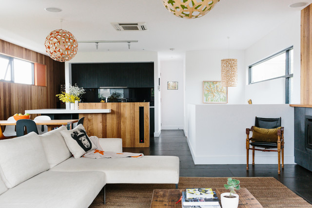 Avoca St residence contemporary-vardagsrum