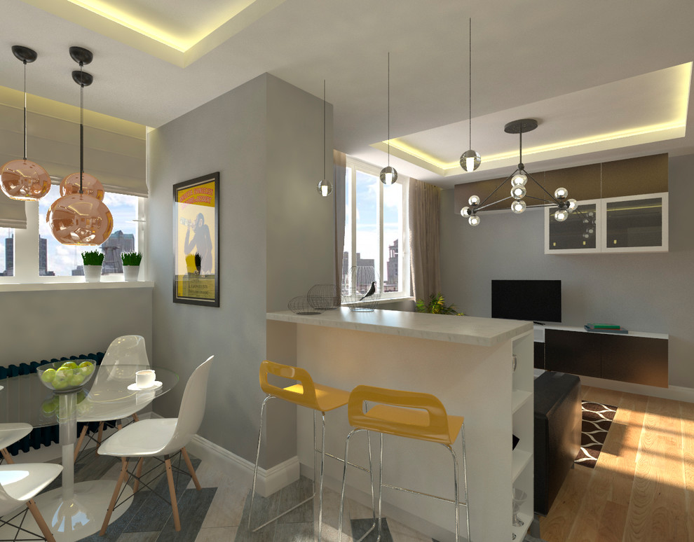 Функциональный дизайн однокомнатной квартиры