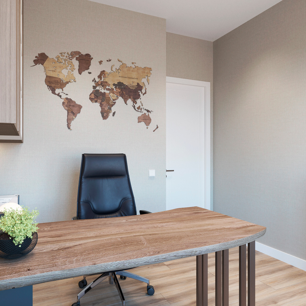 Проект рабочего кабинета 18 м.кв