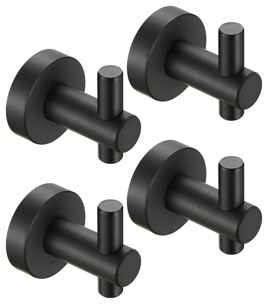 4Piece Wall Mounted Towel/Robe Hook Contemporary Robe & Towel