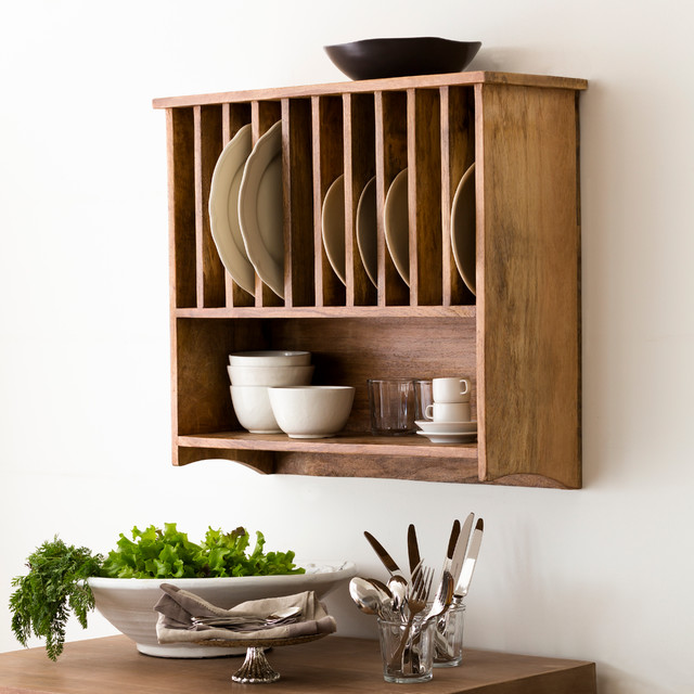 Wall Mounted Plate Rack klassisk-koek