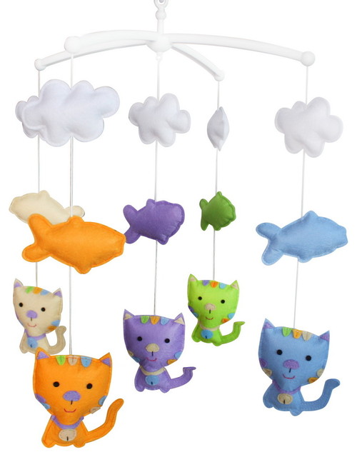 Cute Animalsbaby Musical Mobile Unique Nursery Mobile Hanging Toy