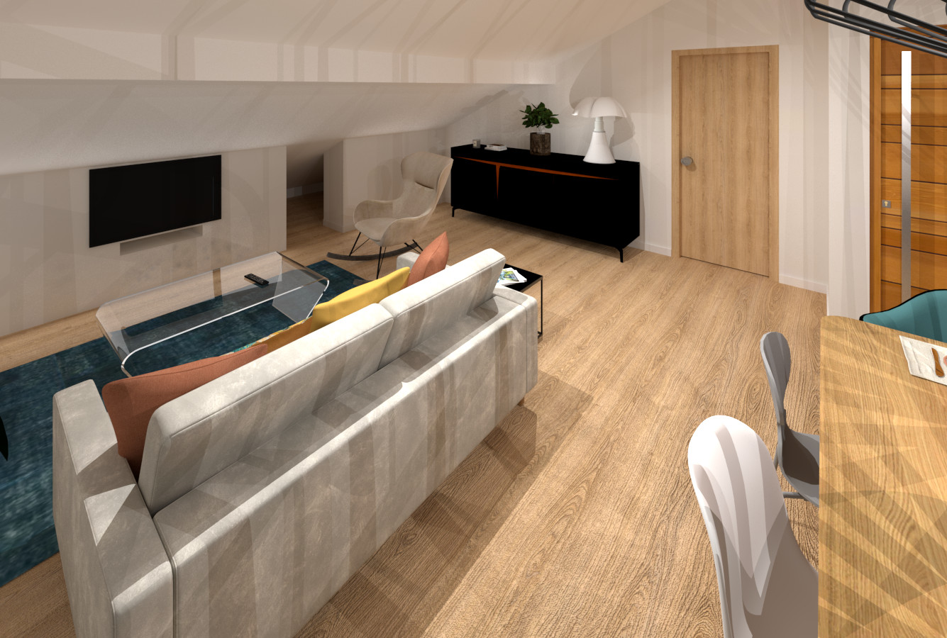 Projet de rénovation d'un appartement sous-toiture - Sallanches (74)