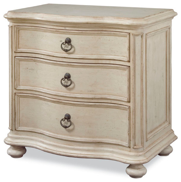 Provenance 3Drawer Nightstand With Bun Foot Traditional Nightstands And Bedside Tables by