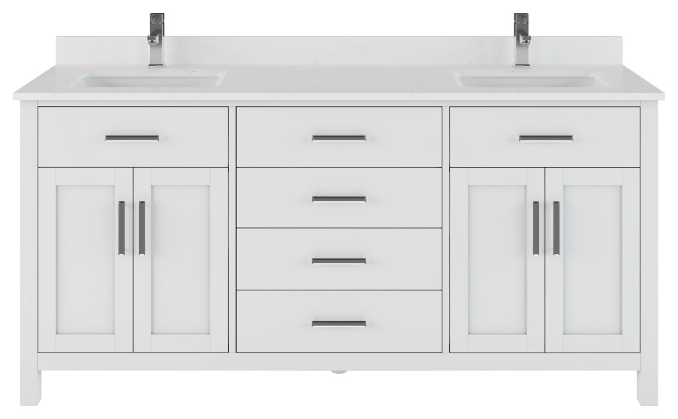 bathroom vanity with integrated power bar