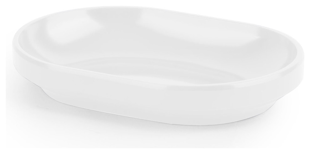 Umbra 023837 Step 5 3/4"W Plastic Soap Dish - White