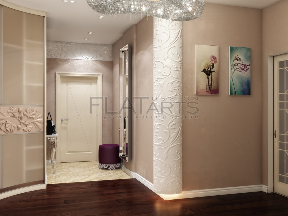 Проект 2х комнатной квартиры в  стиле арт-нуво