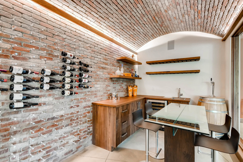 Wine cellar - wine cellar idea in Denver