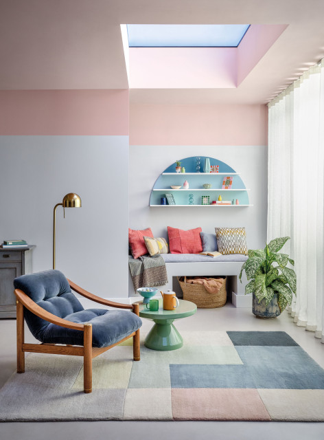 Crown Paints transitional-living-room