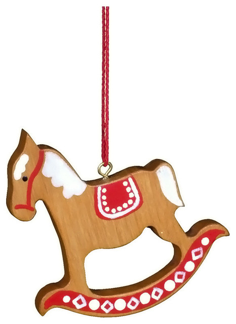 Christian Ulbricht Ornament- Rocking Horse Red/Brown