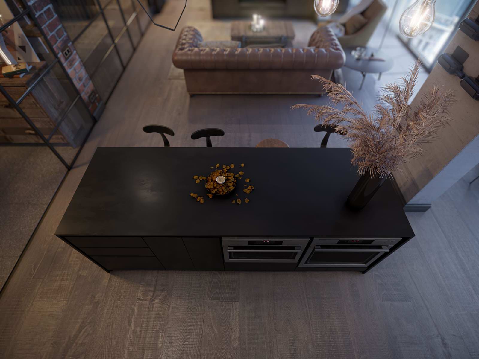 Кухня-Гостиная-Спальня