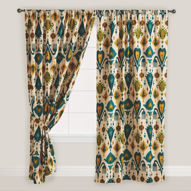 Gold and Teal Aberdeen Curtain