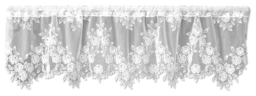 Tea Rose Valance - Traditional - Valances - by Heritage Lace | Houzz