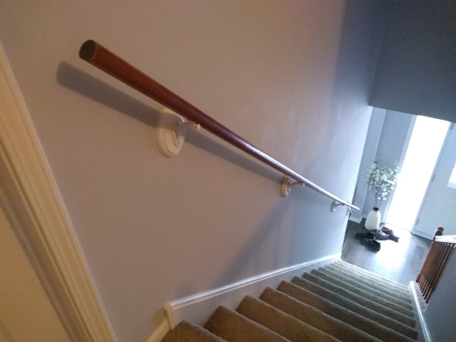 BEFORE wall railing