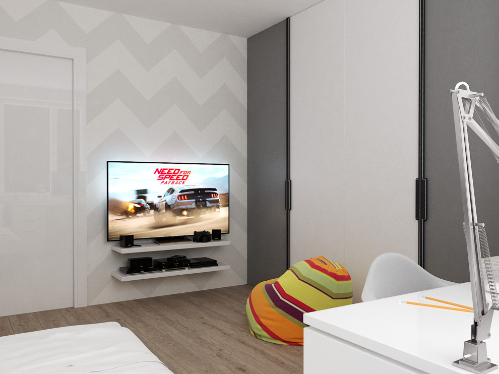 Этюд в теплых тонах: 4-комнатная квартира 106 м2