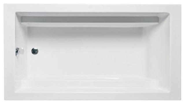 Malibu Home Cloudbreak Massaging Air Jet Bathtub 72"x 36"x 22" in White